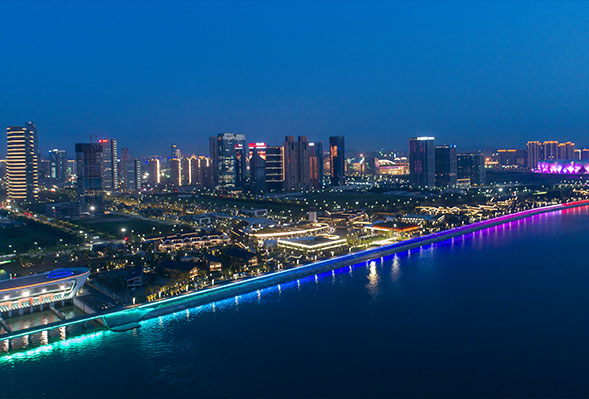 river facade lighting