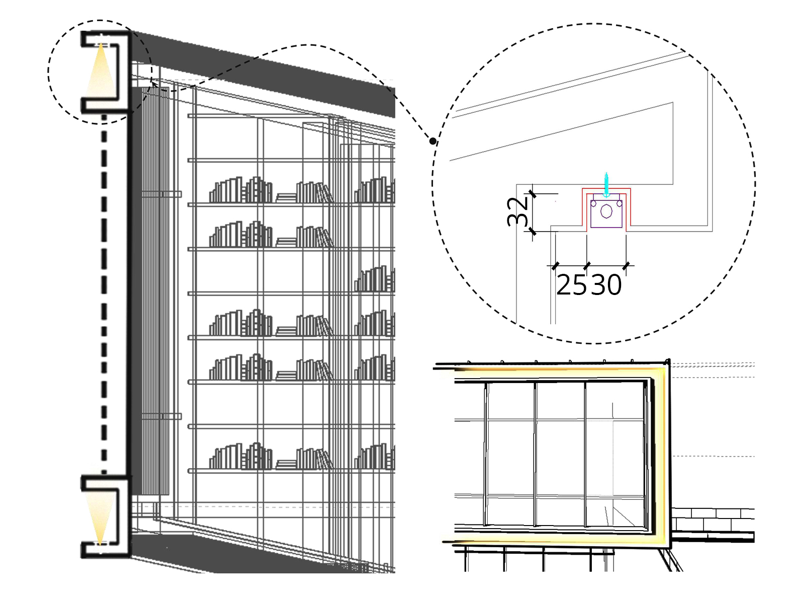 How should lighting fixtures be installed?