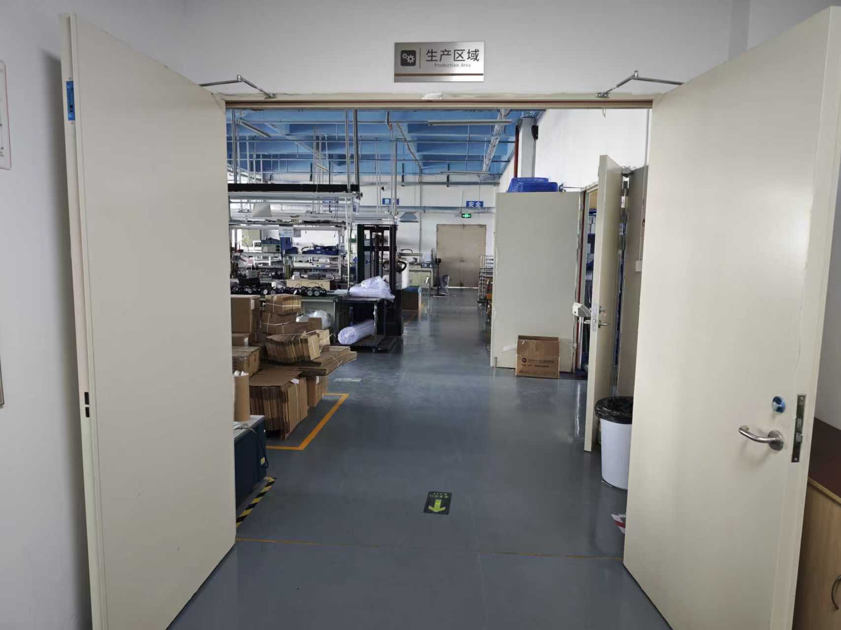 Outdoor LED lighting product storage area in LNJAMI factory